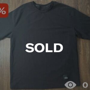 ALO “Double Take Short Sleeve” Men's Classic Black Tee